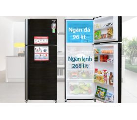 Tủ lạnh Sharp  Inverter 397 lít SJ-XP400PG, mới 94%